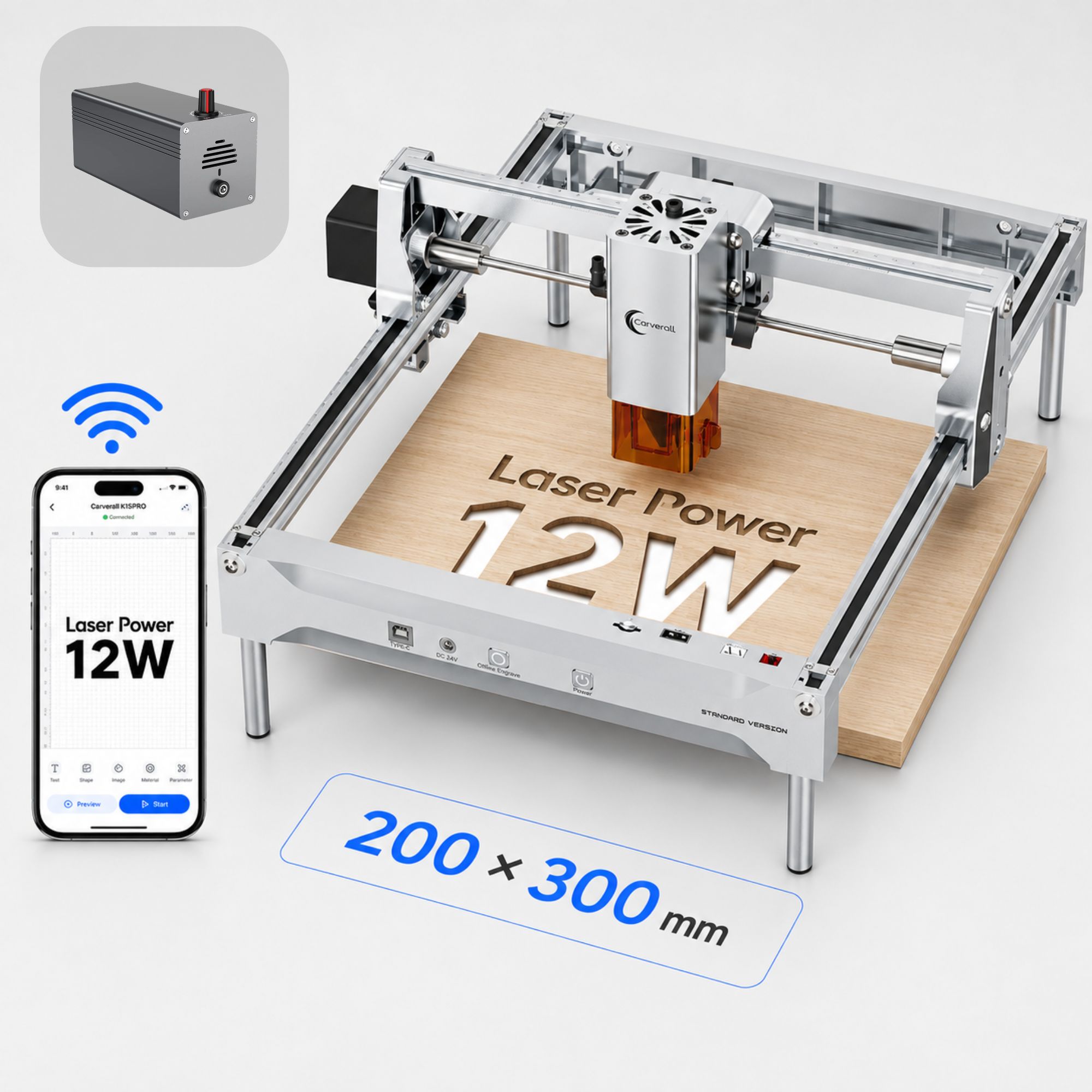 K15 PRO 12W Laser Engraver Cut - Industrial Laser Engraver review and price