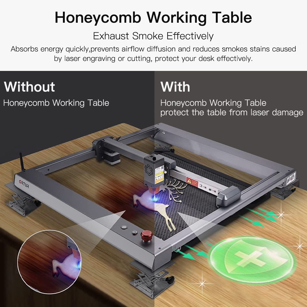 Laser Engraving Machine Fast S - Honeycomb Laser Bed review and price